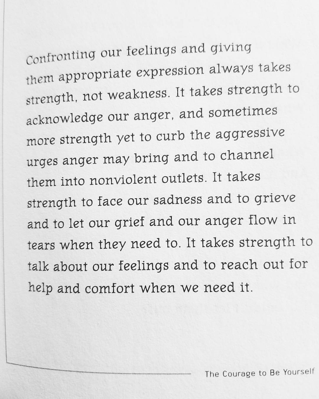 Some #fredrogers wisdom: “Confronting our feelings and giving them appropriate expression always takes strength not weakness. It takes strength to acknowledge our anger, and sometimes more strength yet to curb the aggressive urges anger may bring and...