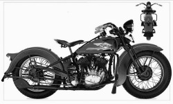 Harleydavidsonfactoryphotos:  1936 Harley Davidson Rl45
