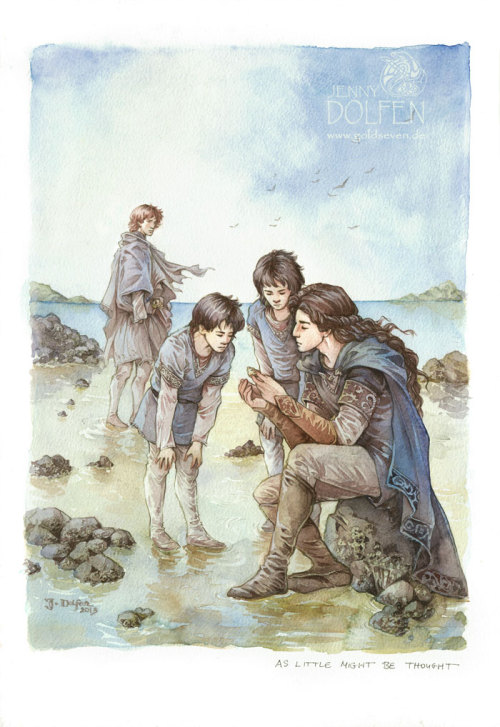 goldseven: “For Maglor took pity upon Elros and Elrond, and he cherished them, and love grew a