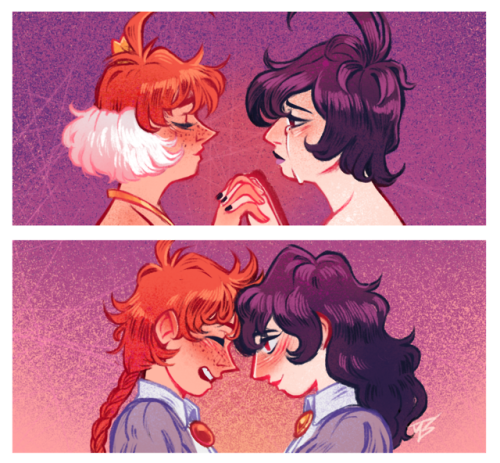 cocokat:originally a doodle for femslash february! Princess tutu is so important