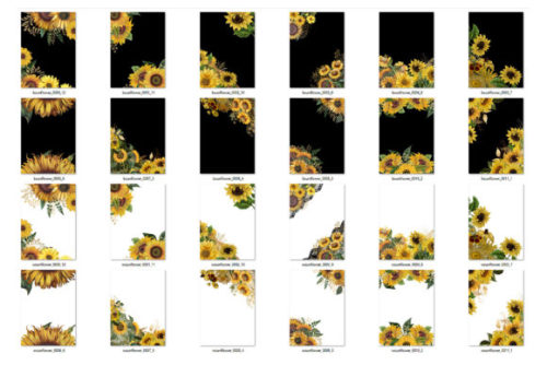 5x7 Sunflower Overlays Graphic by Digital Curio This digital product includes:– 12 PNG overlays with