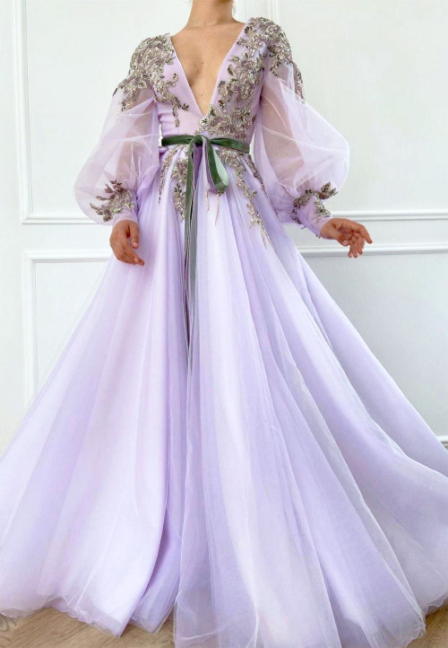Teuta Matoshi ‘Lilac Ethereal’ & ‘Laced’ Haute Couture Gowns