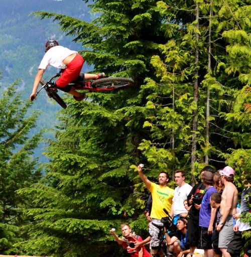 onlymtb: Matty Miles doing a turbo steezy whip during World’s Whip Off at Crankworx. You can also s