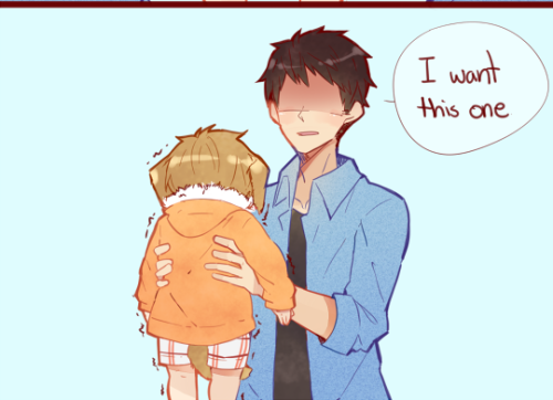 crispyfrites:  When sousuke finds his puppy//More of kuro-ken ’s pets au because I’m weak