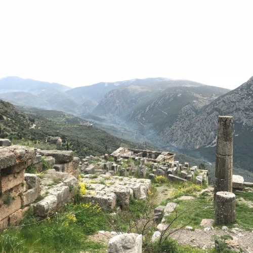 Temple of Apollo, Amfissis-Livadeias, Delphi, Greece