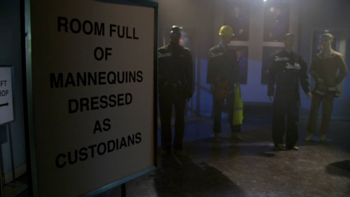 Museum of custodial arts, in Community, Modern Espionage, S06E11, 2015 (feat. Joel McHale, Gillian J