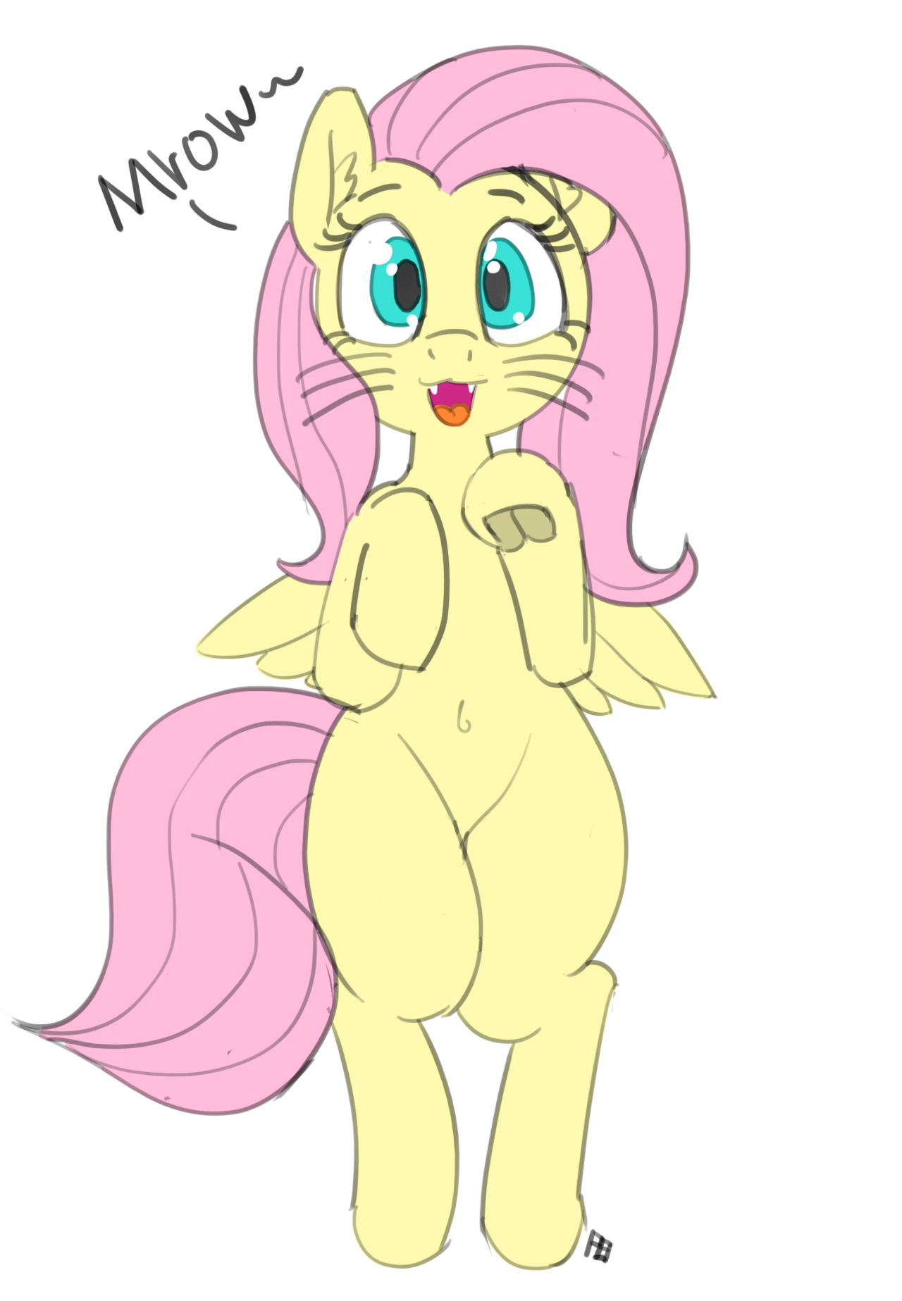 30minchallenge:Jus a sweet lil’ flutter kitty today~Thanks for participating Pabbles!