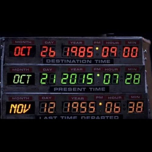 Today destination time, October 21st 2015, Welcome to the future #ElFuturoEsHoy #BackToTheFuture #oc