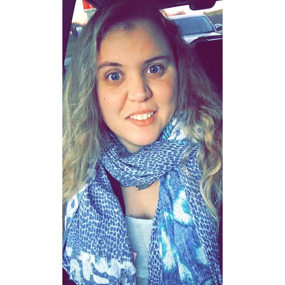 Missing the cold GA days 💙   #GA #sweaterweather #scarf #blueeyes #blonde #longhair