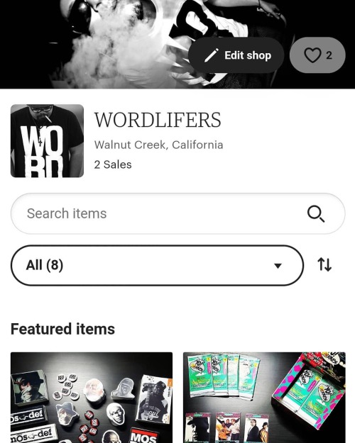 THE CRATE DIGGERS UNION X WORDLIFERS SHOP IS NOW OPEN. NEW ITEMS BEING ADDED WEEKLY. Etsy.Com/Shop/W