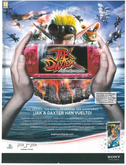 vgprintads:‘Jak and Daxter: The Lost Frontier’[PSP] [SPAIN] [MAGAZINE] [2009]“After completing Jak 3