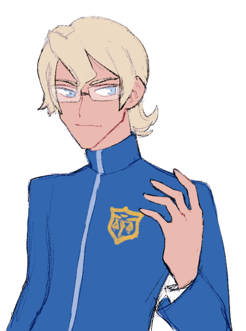 ygoandchill: i wanted to draw kristoph without his hair drill and it somehow turned into a younger v