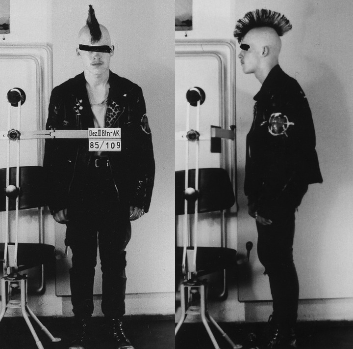 Punk in East German Volkspolizei custody