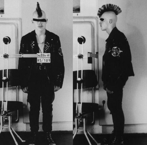 Punk in East German Volkspolizei custody