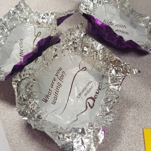 Back At Work. Day 1: Already Eating Chocolates (again). "What [am I] Waiting For?" - Apparently Nothing.
