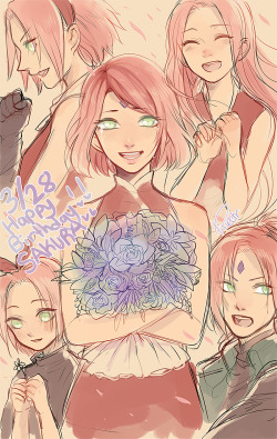 HAPPY BIRTHDAY SAKURA im so proud of u cries.