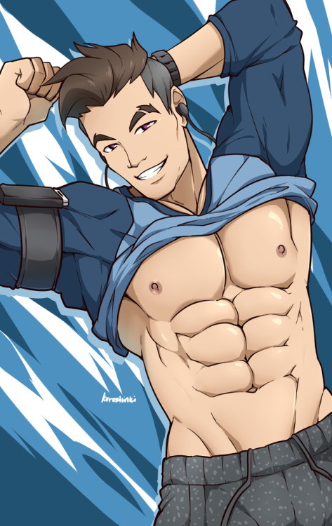 kuroshinkix:Dream Daddy Pin-Up Artwork! This will be sell for the upcoming Asia Pop Comic Con and Cosmania in PH! ;)