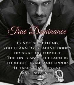 masterenigma25:  True Dominance takes time, trust and patience. Best way to learn is through trial and error ♠️