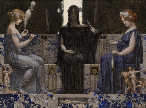 yellow-harvest-song:Rothaug, Alexander. The Three Fates, 1910.