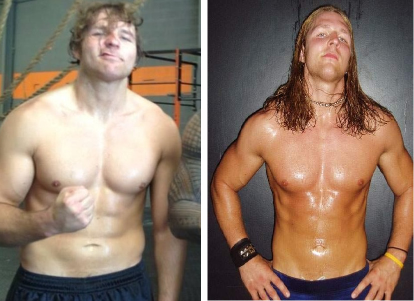 male-celebs-naked:  Dean Ambrose 2See more here