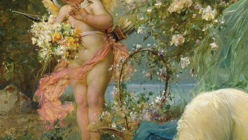 die-rosastrasse:Hans ZatzkaAustrian, 1859-1945Venus and Cupid (details)