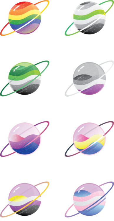 captainfuffin: @teallaquin​ requested I turn my door decs into pride flags. Want to make your own? I