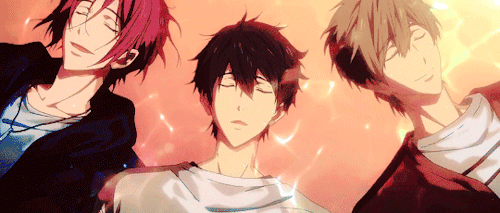 keiko-chan:“I will take on the world!”Rin, Haru and Makoto || FREE! DF ep. 12