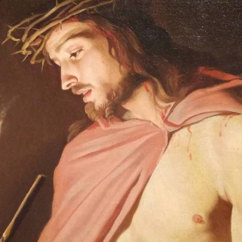 Matthias Stom, Christ Crowned with Thorns, detail (c. 1633-1639), @nortonsimon. (at Norton Simon Mus