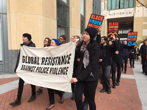 america-wakiewakie:   Activists at ‪#3rdWorld4BlackPower shut down the Federal