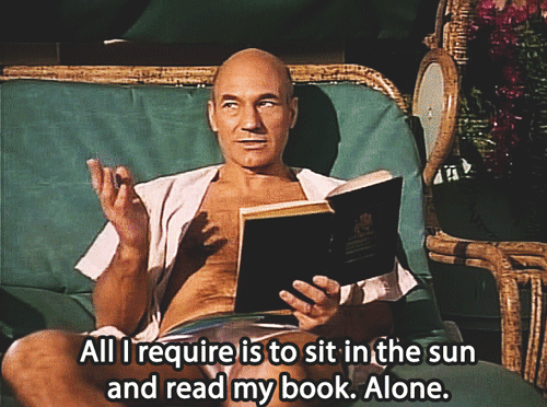 valentinestower:  hermionejg:  mouseinmypocket:All I require is to sit in the sun and read my book. Alone.  me for five hours today!   Hahaha