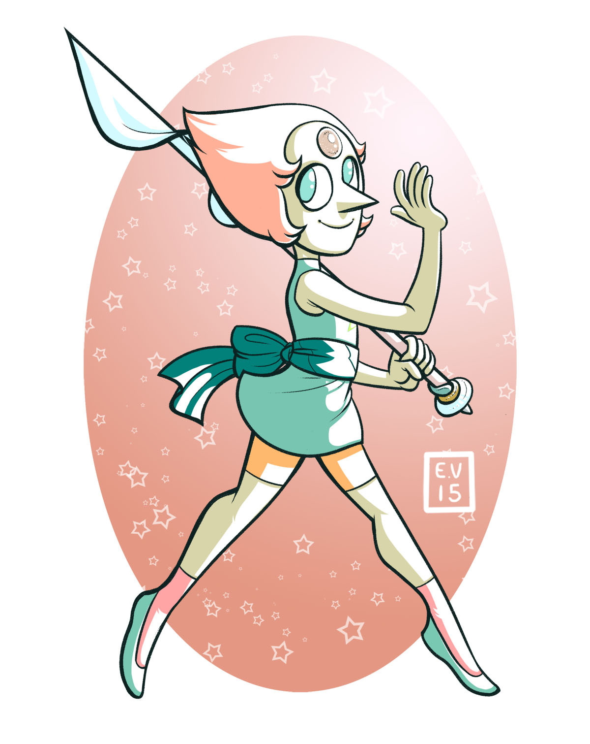 eversartdump:  Lastly Pearl! Now to do up a couple of more….and then move on to