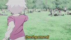 A Series Of People Smiling At Gon And Killua While They Do Cute Shit