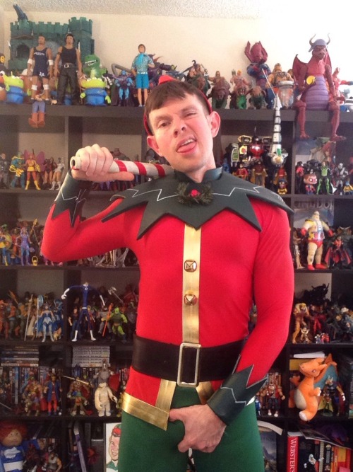 gaycomicgeek: Finished my Gay Christmas Elf costume. What do you think? It’s based on a drawin