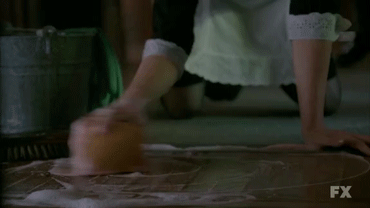 americxanhorrorstory:  &ldquo;What are you doing?&rdquo; &ldquo;Cleaning