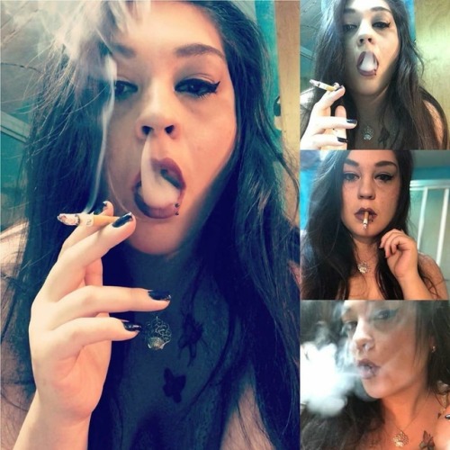 The absolutely amazing @rubysummers100s Possibly the sexiest smoker on the internet. #smokingfetish 