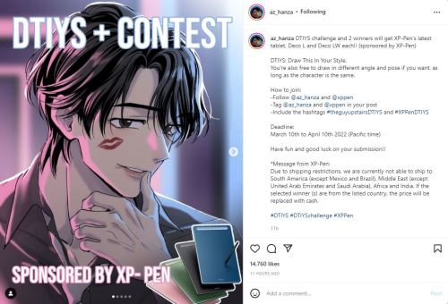 Was super excited to see this DTIYS Challenge featuring az_hanza&rsquo;s character from their we