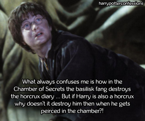 harrypotterconfessions:What always confuses me is how in the Chamber of Secrets the basilisk fang de
