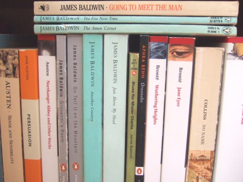 nataliescourageclub:A small section of my personal collection, including my favourite author - James