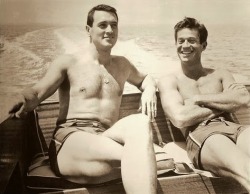 randydave69:  Film star Rock Hudson and his