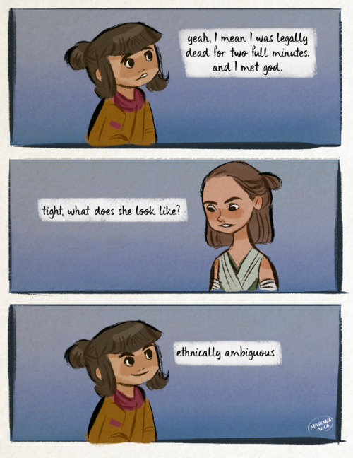 marianaavilal:i can’t believe someone leaked rey and rose’s meeting in ep IX 