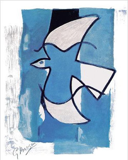 artishardgr: Georges Braque - The Blue and Grey Bird 1962