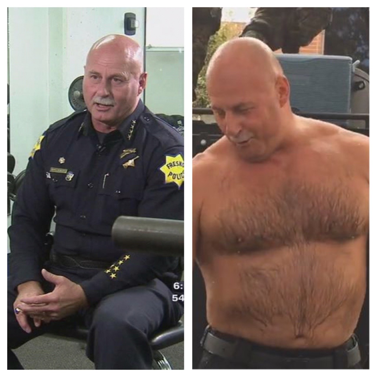 daninrenton:  Meet the chief of the Fresno PD. He’s so hot he sizzles. 🔥