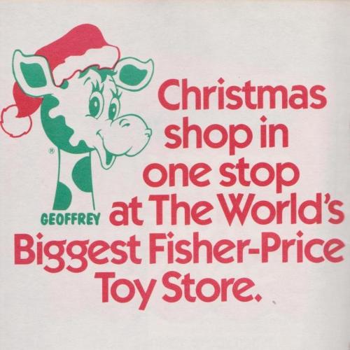 Toys ‘r’ Us ad in 1989 Fisher-Price catalog