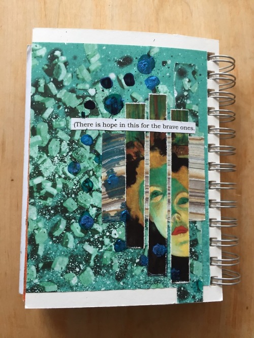 “the brave ones,” art journal, 2018 matls: found/collected paper (inc. section of latrec painting, b