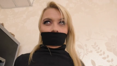 blondegaggedworld: chloe toy otm gagged part 2