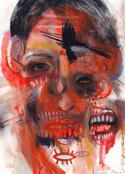 asylum-art:Portraits &amp; Totems  by Marina González Emeon Behance