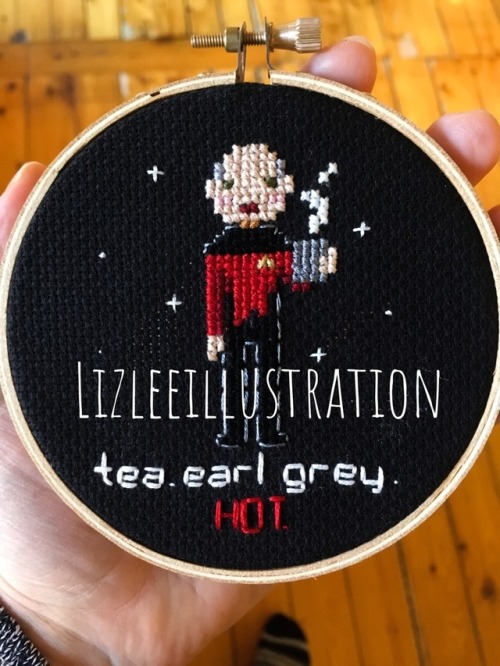 lizleeillustration - TNG crossstitch! Original designs created by...