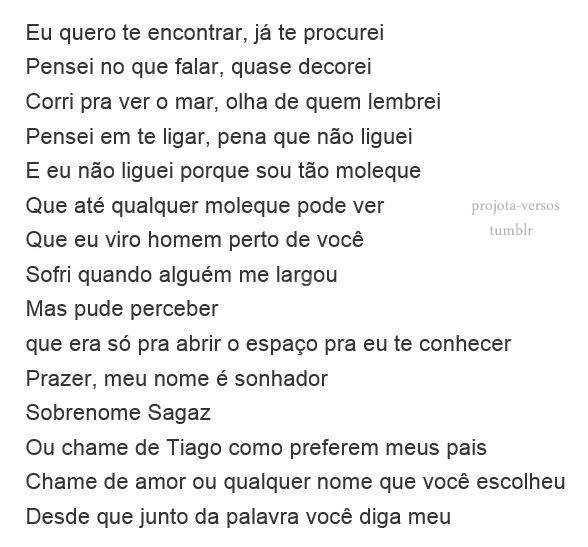 Simples, direto, de coração.