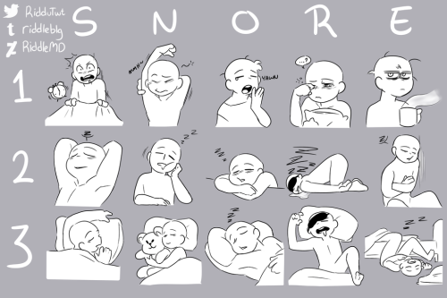 I Asked Some Friends On Discord To Give Me Characters And Sleeping Positions