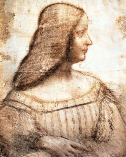 myfairylily:Ritratto di Isabella d'Este, 1500, Leonardo da Vinci | storiarte